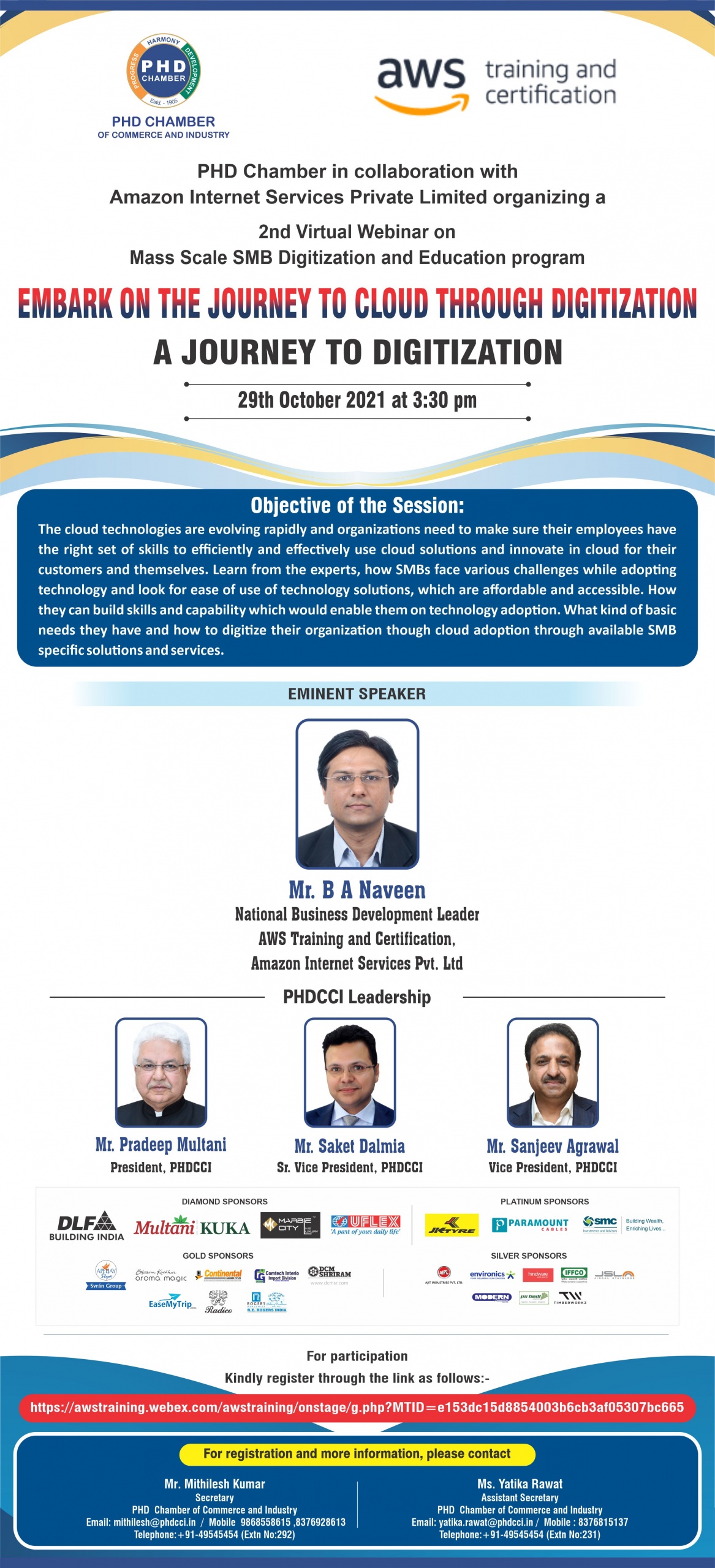 2nd series of Virtual Webinar on “Embark on the journey to Cloud ...