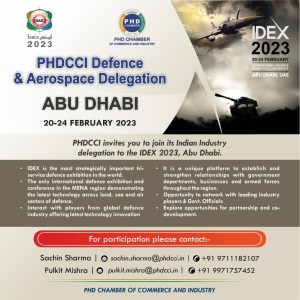 phdcci Indian Defence Industry Delegation to IDEX 2023, Dubai