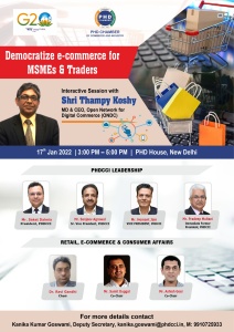 phdcci Democratize e-commerce for MSMEs & Traders