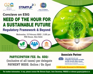 phdcci ESG-Need of the Hour for a Sustainable Future