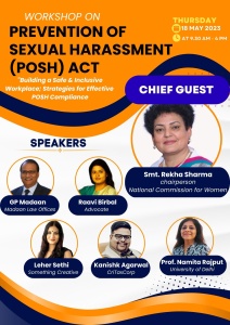 phdcci Prevention of Sexual Harassment (POSH) Act Awareness Training Workshop