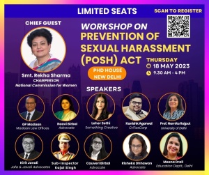 phdcci Prevention of Sexual Harassment (POSH) Act Awareness Training Workshop