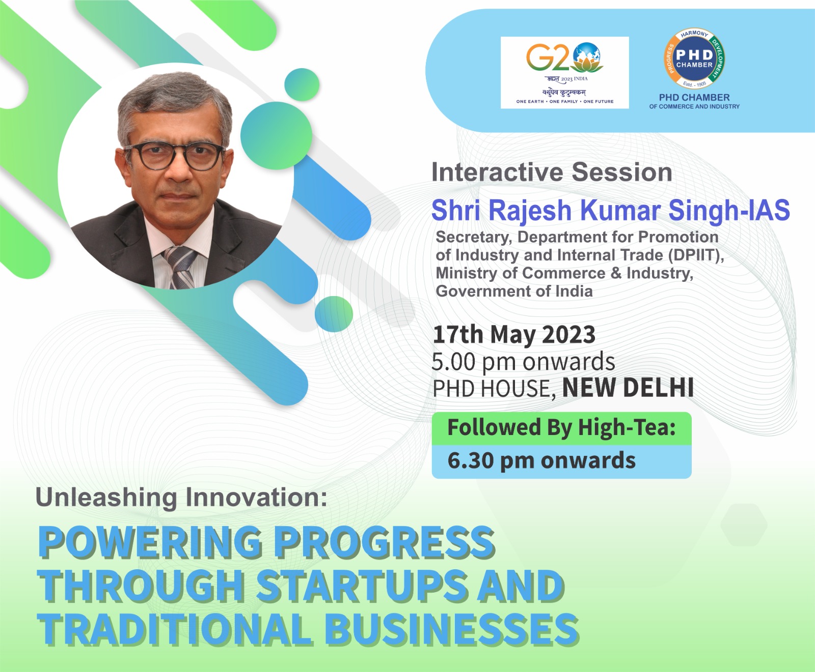 Interactive Session with Shri Rajesh Kumar SinghIAS, Secretary, DPIIT