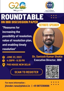 phdcci Meeting on IBBI Discussion Paper on Measures for increasing the possibility of resolution, value of resolution plan, and enabling timely resolution