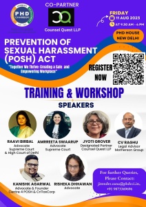 phdcci Prevention of Sexual Harassment (POSH) Act Awareness Training Workshop