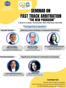 phdcci Seminar on Fast Track Arbitration - “The New Paradigm”