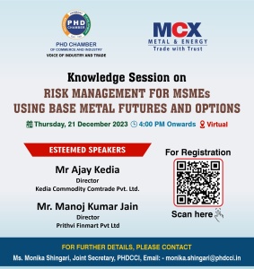 phdcci Risk Management for MSMEs using Base Metal Futures and Options