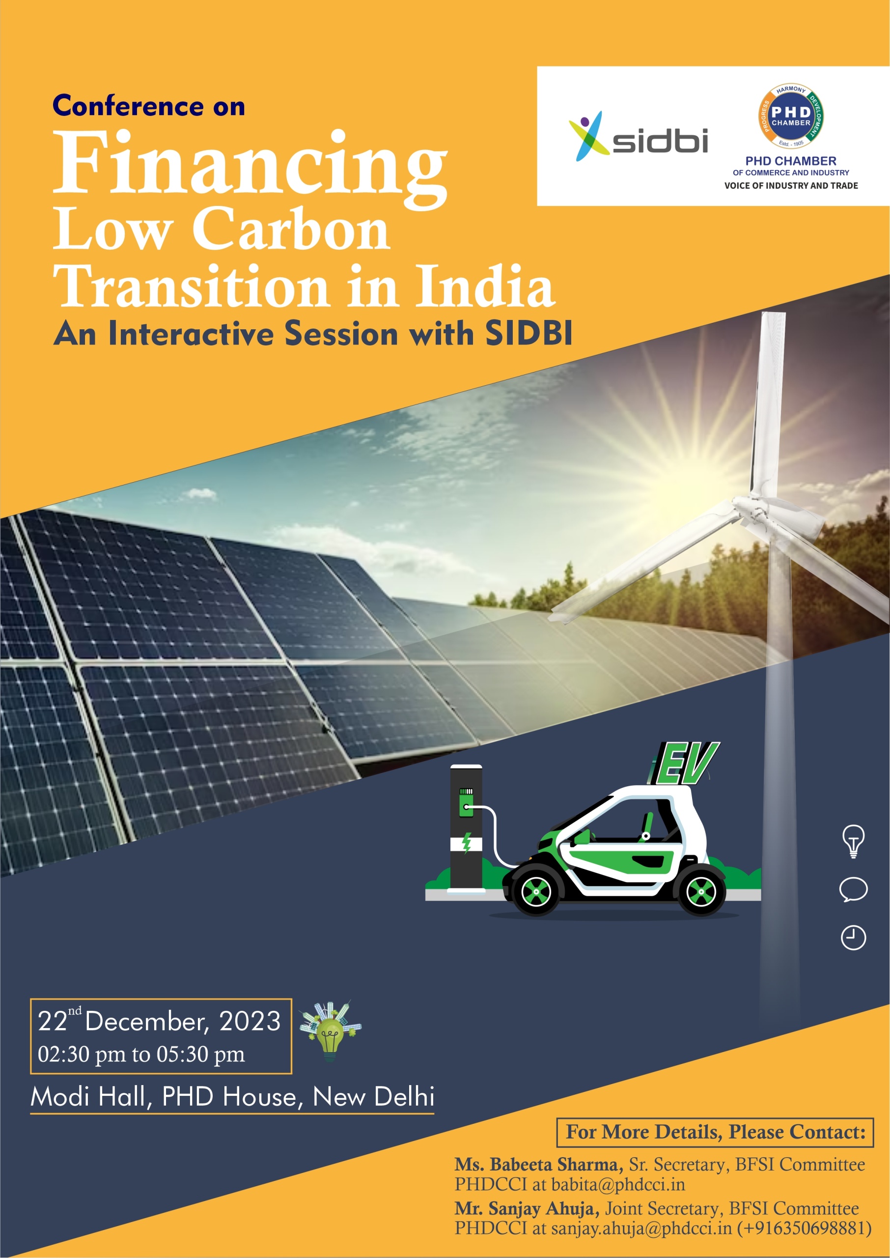Conference on Financing low carbon transition in India - PHD Chamber