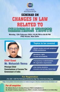 phdcci Seminar on Latest changes in the law related to the Charitable trust