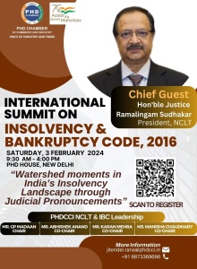 phdcci International Summit on Insolvency & Bankruptcy Code