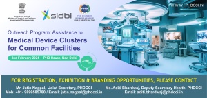 phdcci Outreach Program: Assistance to Medical Device Clusters for Common Facilities
