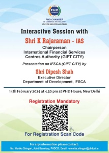 phdcci Interactive Session with Shri K Rajaraman - IAS, Chairperson, IFSCA(GIFT City)