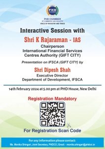 phdcci Interactive Session with Shri K Rajaraman - IAS, Chairperson, IFSCA(GIFT City)
