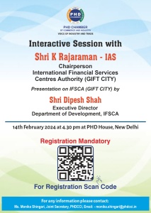 phdcci Interactive Session with Shri K Rajaraman - IAS, Chairperson, IFSCA(GIFT City)