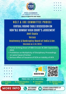 phdcci Virtual Round Table Discussion on Hon’ble Bombay High Court’s Judgement