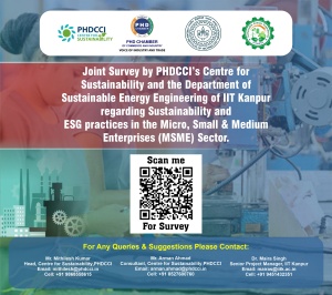 phdcci Joint Survey By PHD Chamber of Commerce and Industry (PHDCCI)'s Center For Sustainability and Department of Sustainable Energy Engineering, IIT Kanpur.