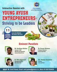 phdcci Interactive Session with Successful Young Entrepreneurs in AYUSH Sector