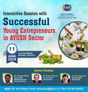 phdcci Interactive Session with Successful Young Entrepreneurs in AYUSH Sector