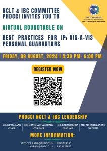 PHDCCI Virtual Roundtable on IBBI Discussion Paper Dt. 10.05.2024 On Strengthening The Process Of Issuance Of Record Of Default Of Information Utility