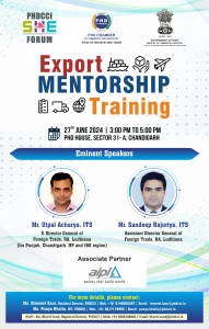 PHDCCI SHE Forum is organising an Export Mentorship Training under Niryat Sakhi Scheme of DGFT, GoI