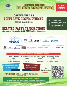 PHDCCI Conference on Corporate Restructuring : Mergers & Acquisitions & Related Party Transactions
