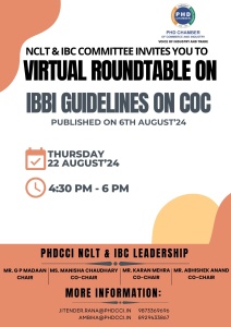 PHDCCI Roundtable on IBBI Guidelines on CoC