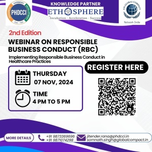 PHDCCI 2nd Edition- "Webinar on Responsible Business Conduct (RBC)- Implementing Responsible Business Conduct in Healthcare Practices"