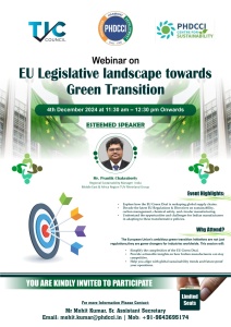 PHDCCI Webinar Invitation: EU Legislative Landscape Towards Green Transition