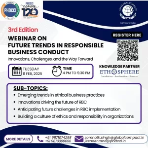 PHDCCI Webinar on Future Trends in Responsible Business Conduct: Innovations, Challenges, and the Way Forward