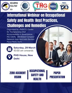 PHDCCI International Webinar on Occupational Safety and Health: Best Practices, Challenges and Remedies