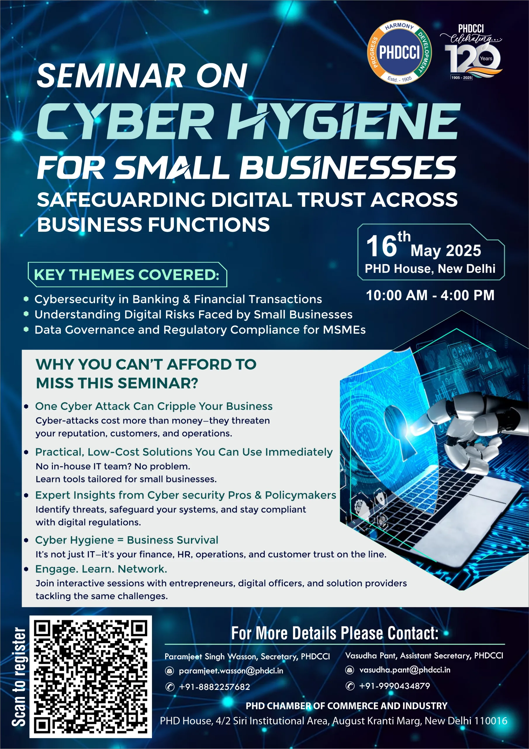Seminar on Cyber Hygiene for Small Businesses: Safeguarding Digital Trust Across Business Functions