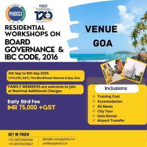 Residential Workshops on Corporate Governance and IBC Code, 2016