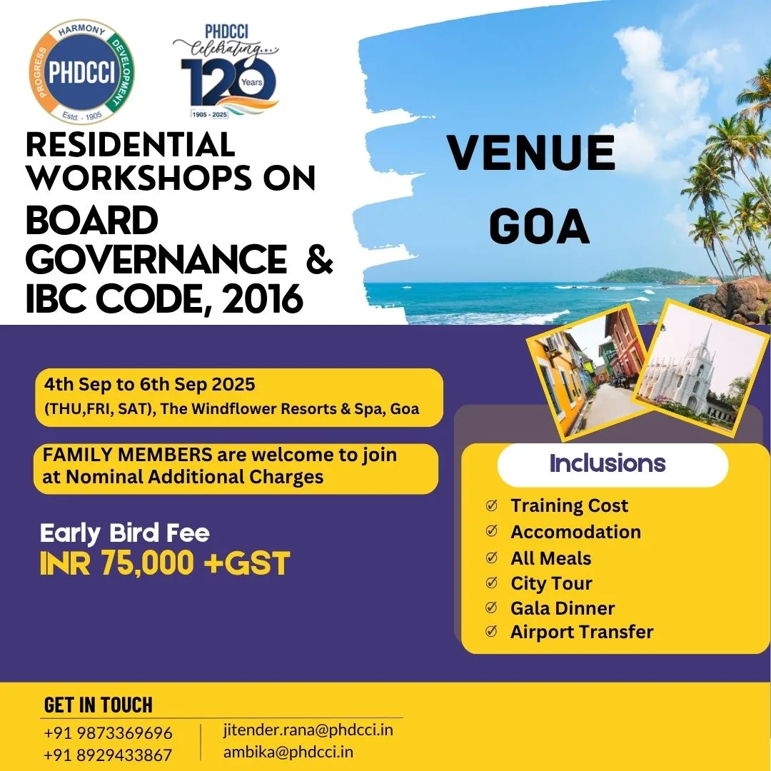 Residential Workshops on Corporate Governance and IBC Code, 2016