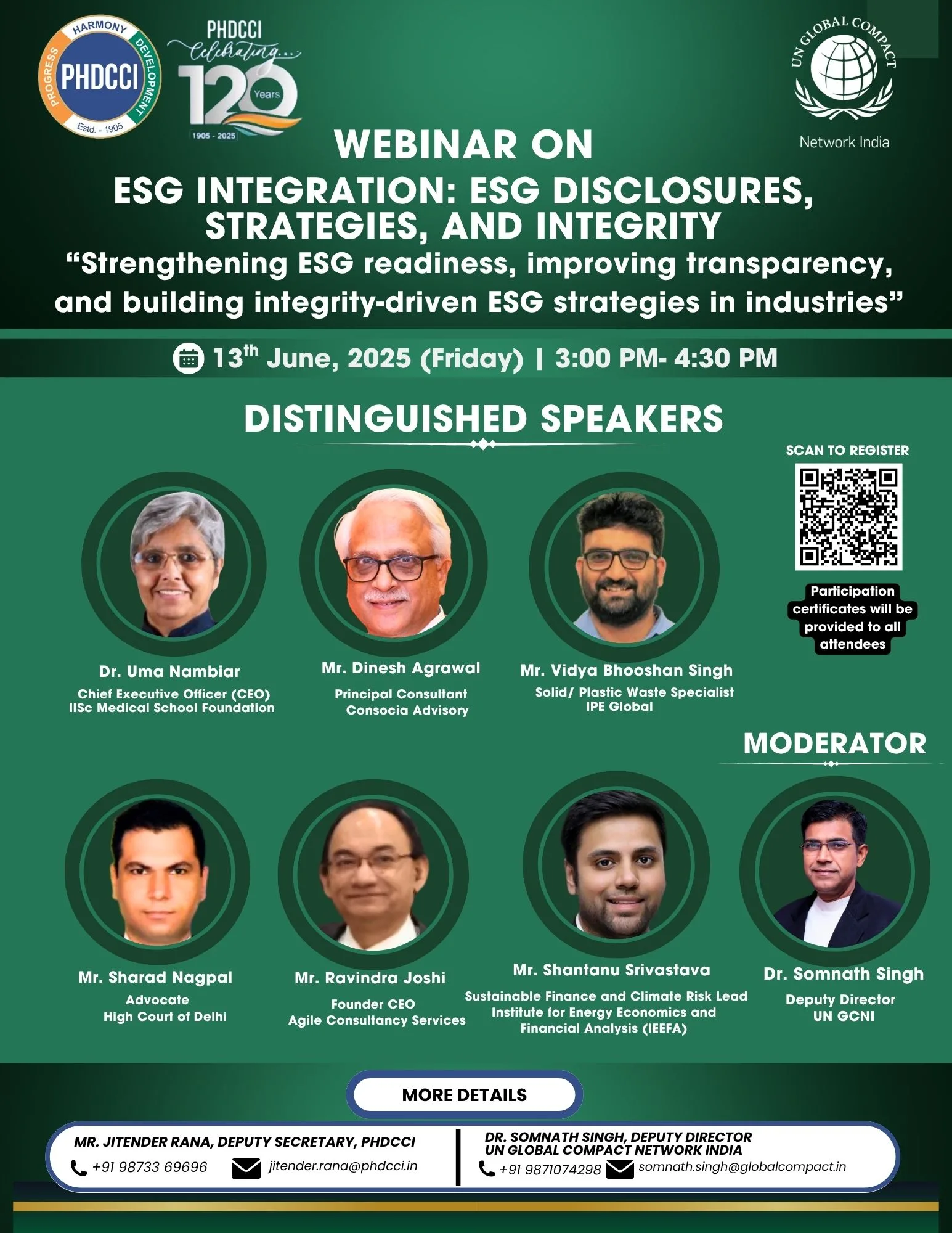 Webinar On ESG Integration: ESG Disclosures, Strategies, and Integrity