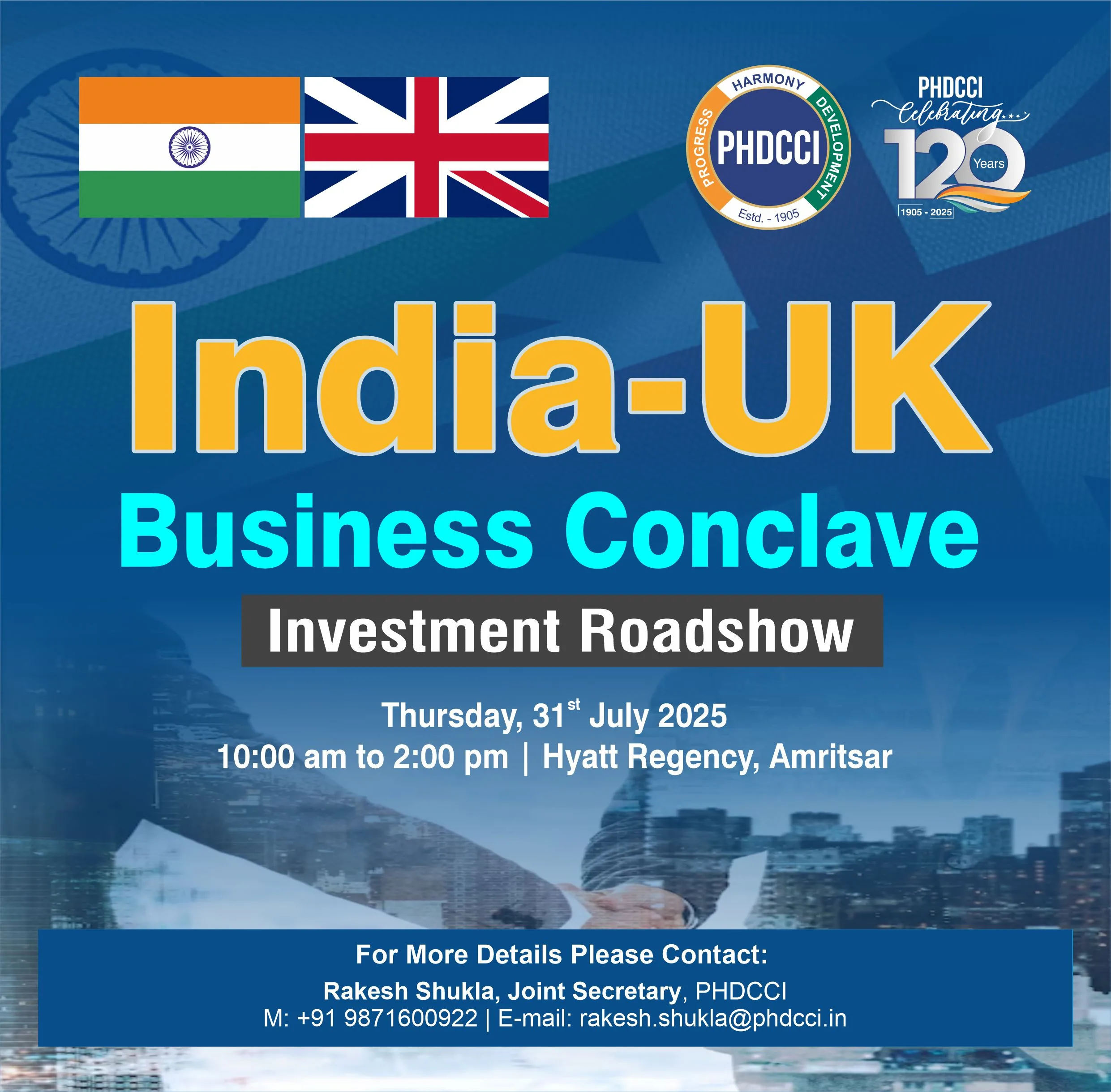 India- UK Business Conclave: Investment Roadshow