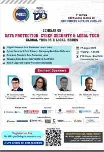 SEMINAR ON DATA PROTECTION, CYBER SECURITY & LEGAL TECH : GLOBAL TRENDS & LOCAL ISSUES