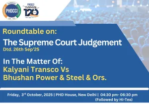 Roundtable on The Supreme Court Judgement Dtd. 26th Sep’25 - In The Matter Of: Kalyani Transco Vs Bhushan Power & Steel & Ors.
