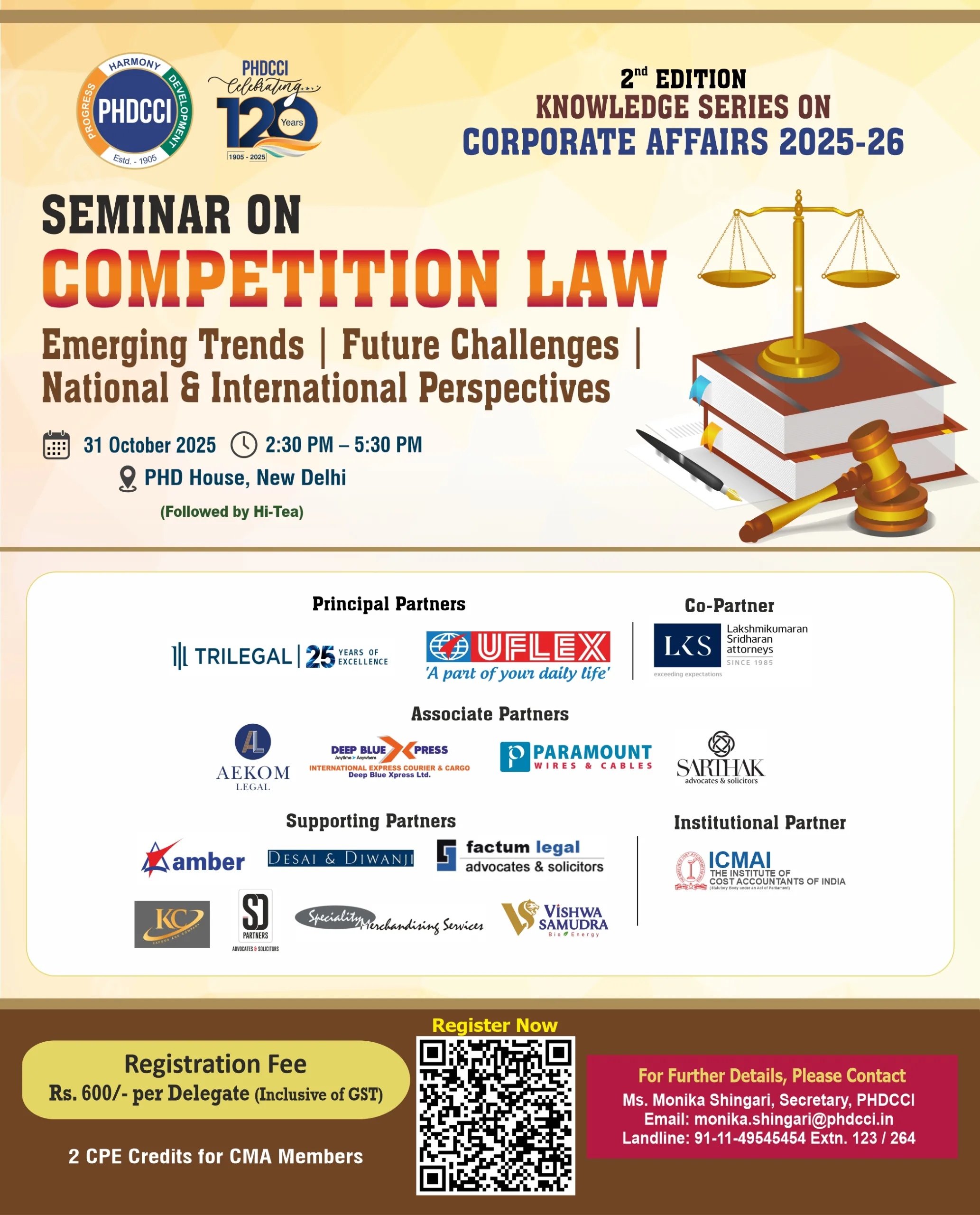 Seminar on COMPETITION LAW :  Emerging Trends | Future Challenges | National & International Perspectives