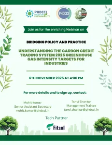 Webinar on Understanding the Carbon Credit Trading System (CCTS) 2025 & Greenhouse Gas Intensity Targets for Industries