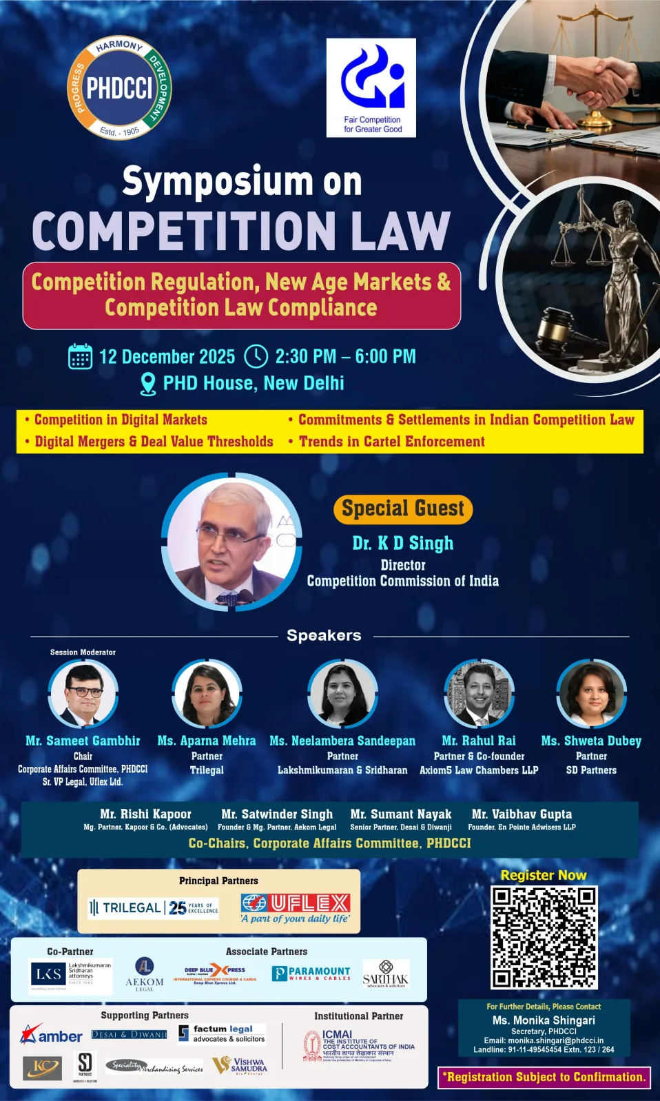 Symposium on Competition Law : Competition Regulation, New Age Markets & Competition Law Compliance