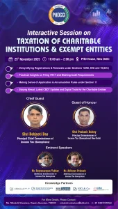 Interactive Session on Taxation of Charitable Institutions & Exempt Entities