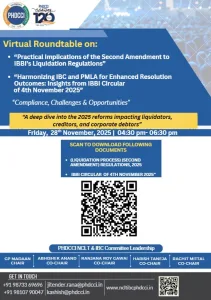 Virtual Roundtable on Harmoning IBC & PMLA for enhanced Resolution Outcomes: Insights from IBBI Circular of 4.11.2025