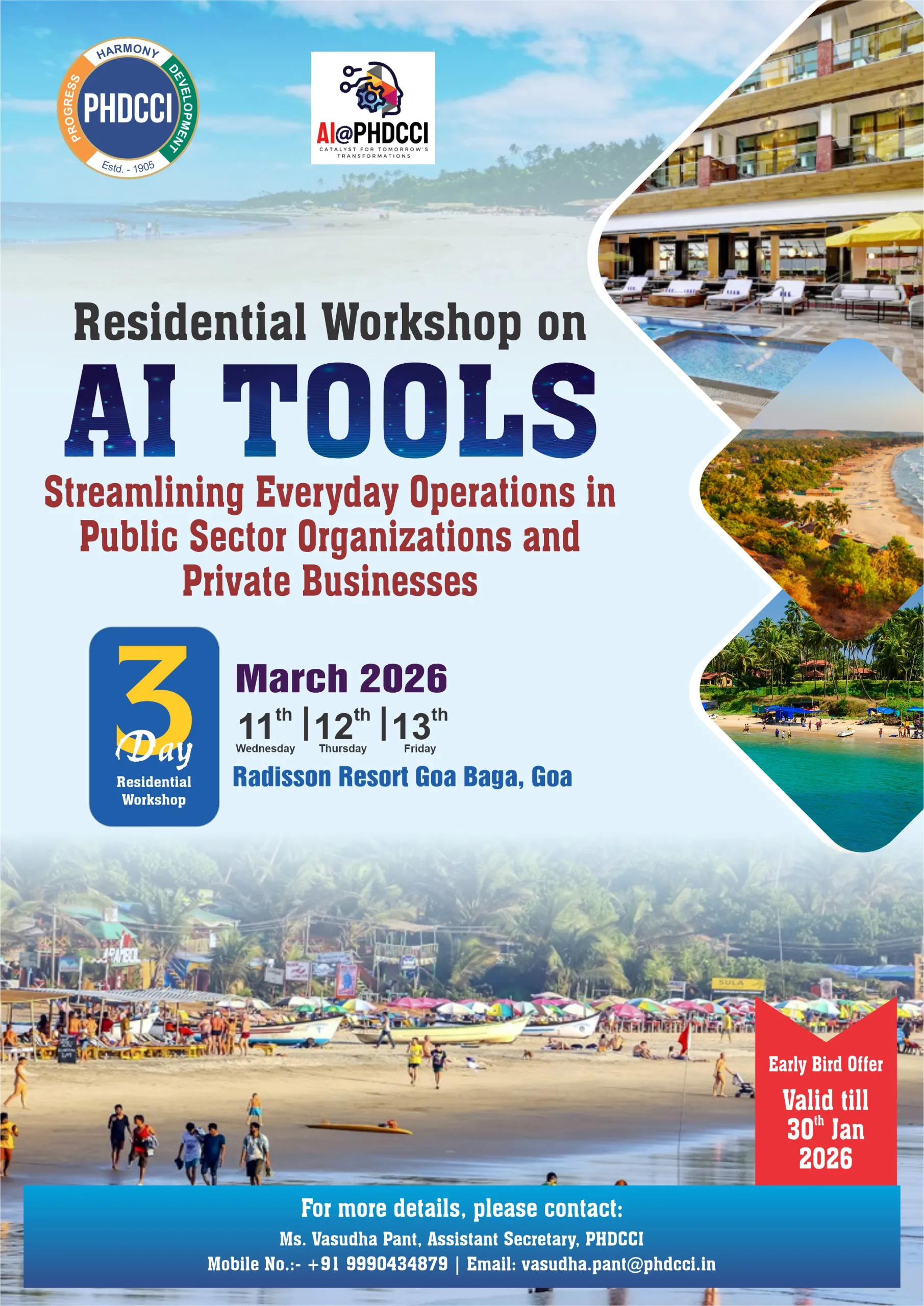3-Day Residential Workshop on AI Tools for Streamlining Everyday Operations in Public Sector Organizations and Private Businesses