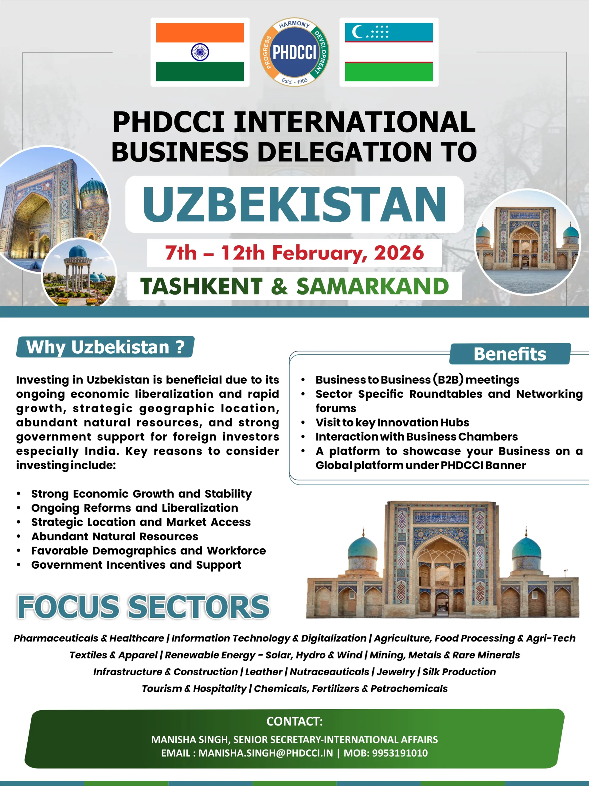 PHDCCI Business Delegation to Uzbekistan