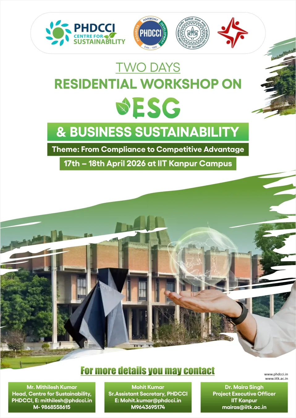 PHDCCI TWO DAYS RESIDENTIAL WORKSHOP ON & BUSINESS SUSTAINABILITY