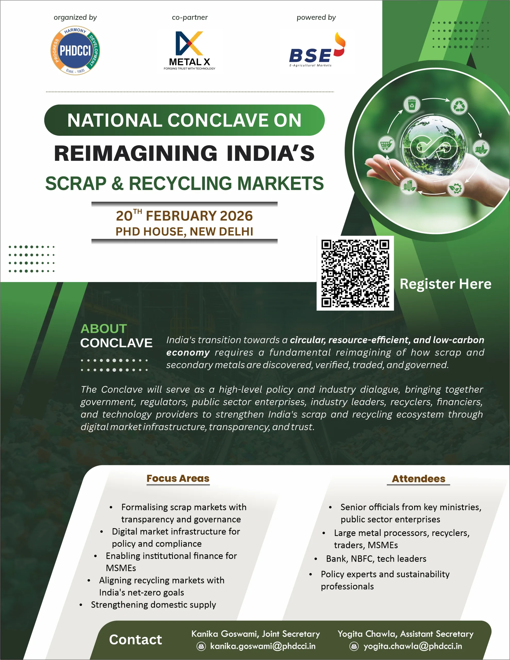 National Conclave on Reimagining India’s Scrap & Recycling Markets