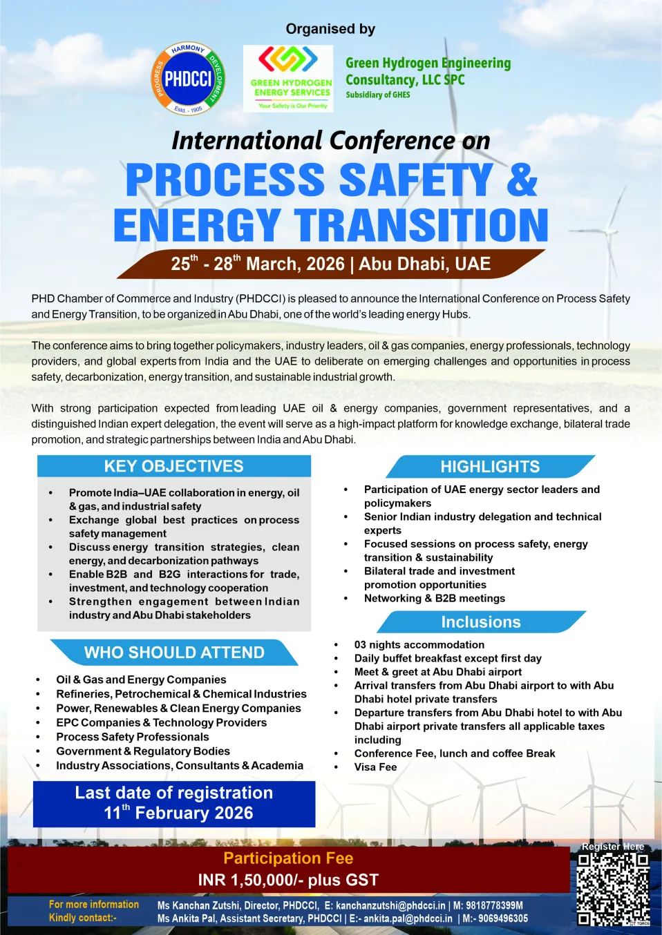 phdcci International Conference on Process Safety & Energy Transition