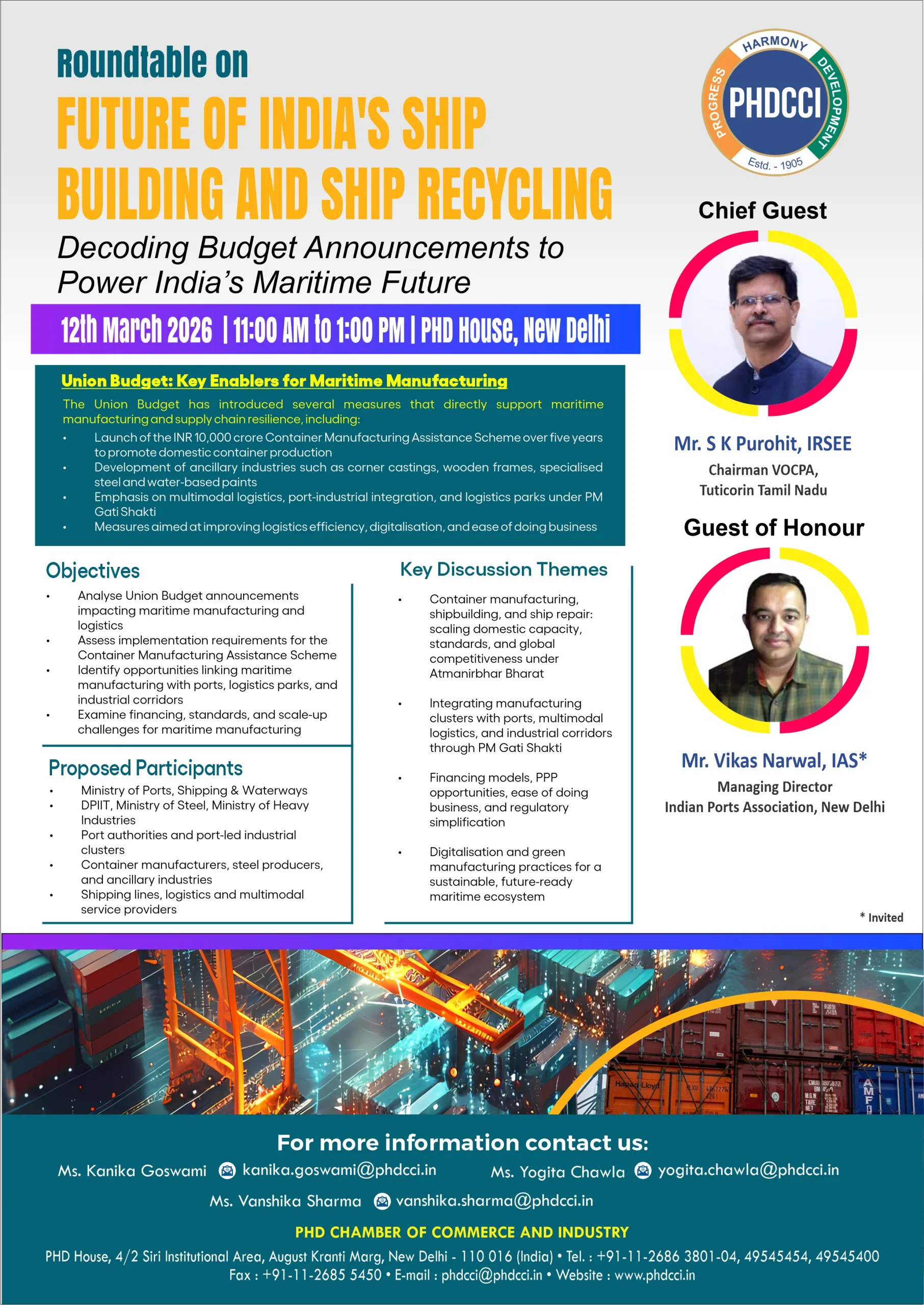 Roundtable on Future of India’s ship building and Ship recycling