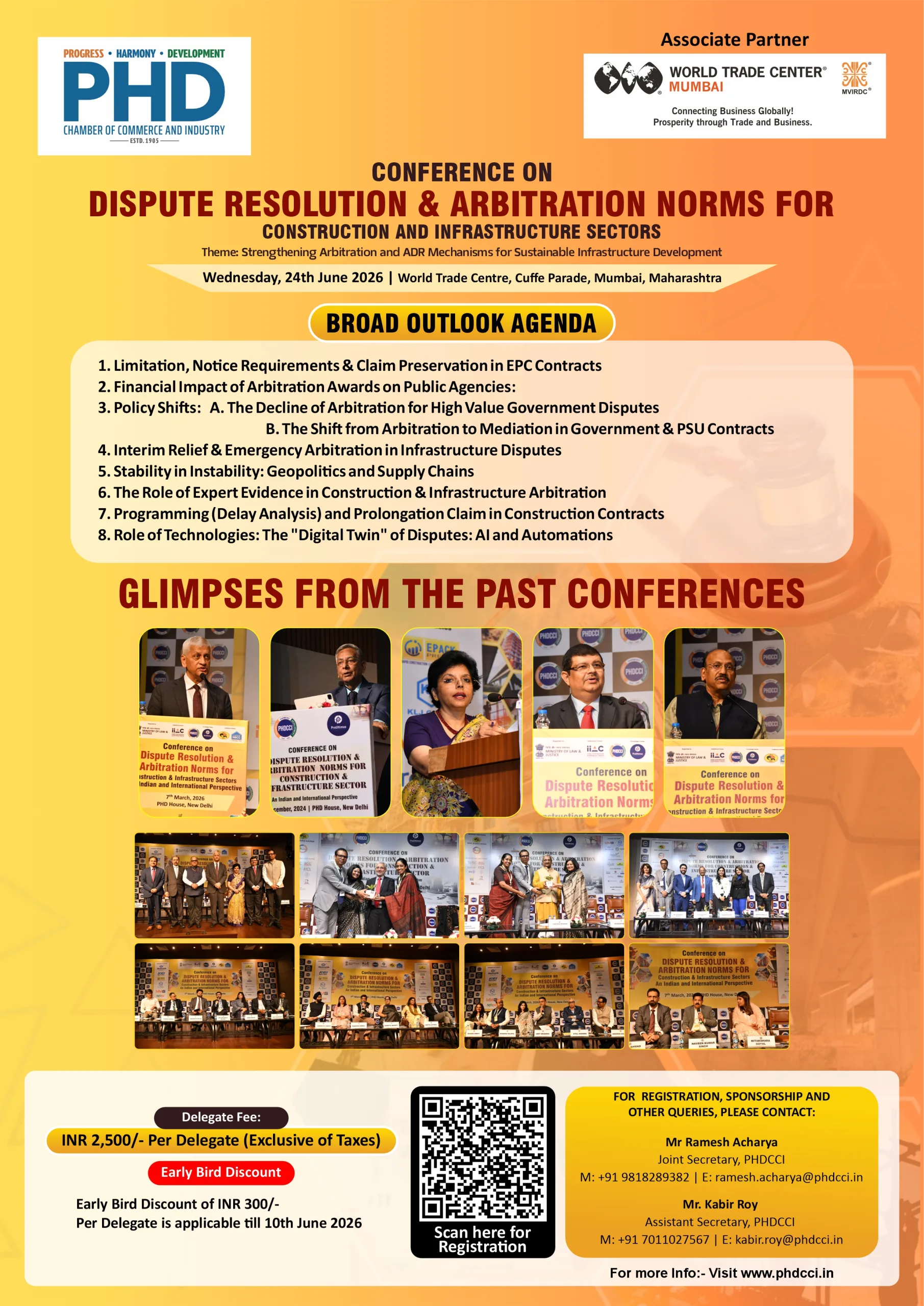 Conference on Dispute Resolution and Arbitration Norms for Construction and Infrastructure Sectors
