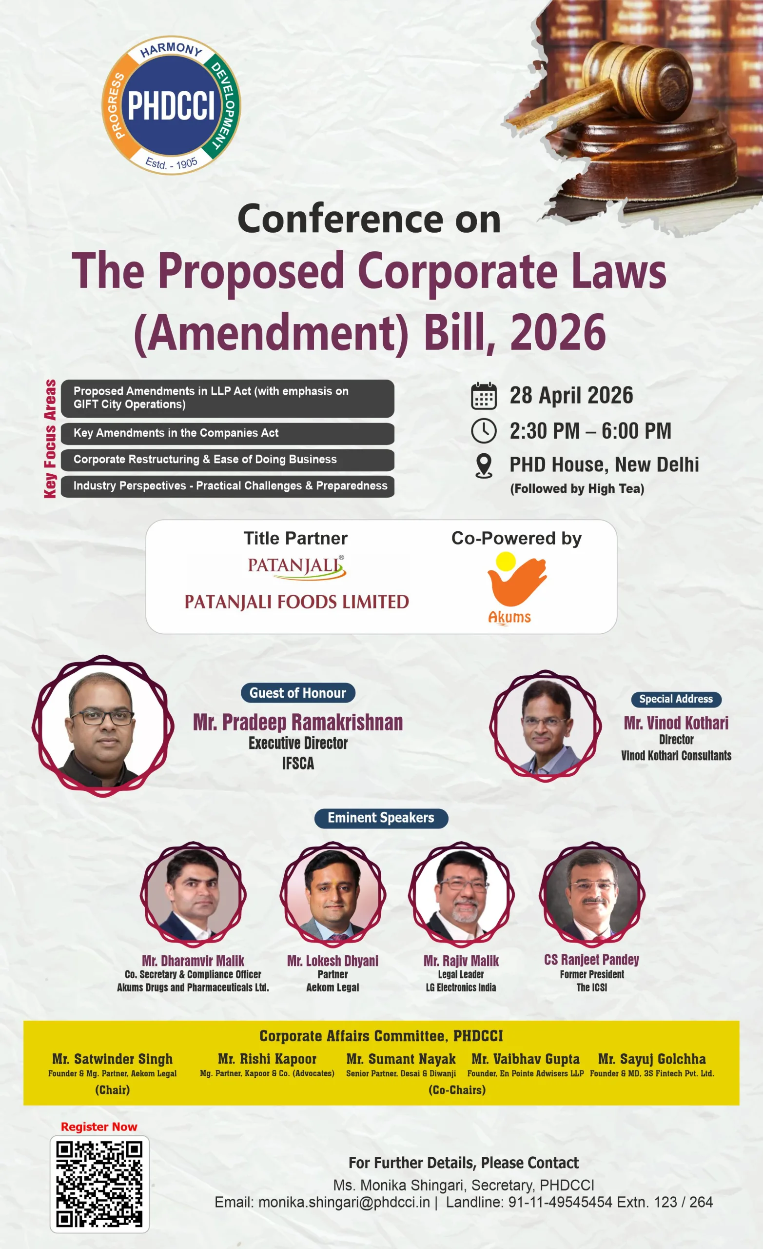 Conference on  The Proposed Corporate Laws (Amendment) Bill, 2026